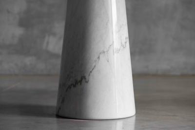 Angelo Mangiarotti Eros White Marble Dining Table by Angelo Mangiarotti for Skipper Italy 1970s