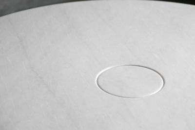 Angelo Mangiarotti Eros White Marble Dining Table by Angelo Mangiarotti for Skipper Italy 1970s