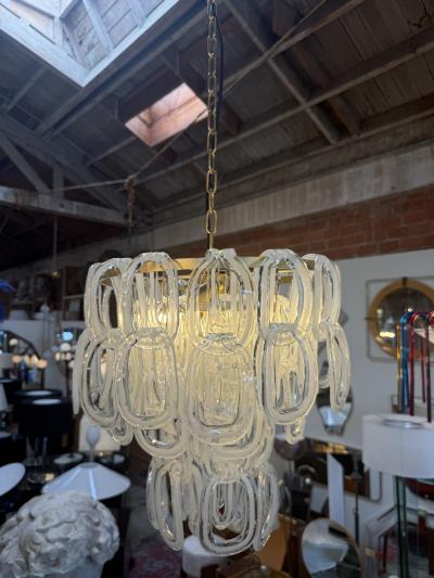 Angelo Mangiarotti Giogali Murano Glass Chandelier by Angelo Mangiarotti for Vistosi