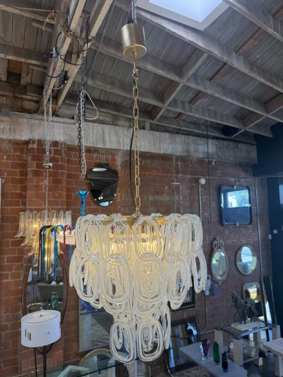 Angelo Mangiarotti Giogali Murano Glass Chandelier by Angelo Mangiarotti for Vistosi