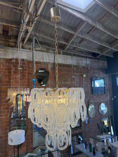 Angelo Mangiarotti Giogali Murano Glass Chandelier by Angelo Mangiarotti for Vistosi