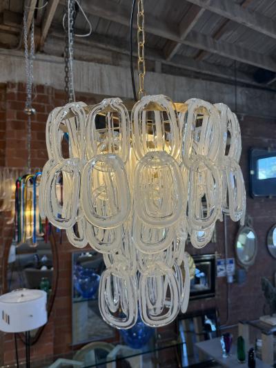 Angelo Mangiarotti Giogali Murano Glass Chandelier by Angelo Mangiarotti for Vistosi