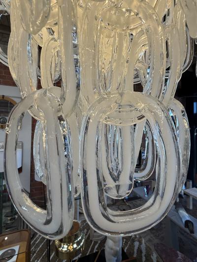 Angelo Mangiarotti Giogali Murano Glass Chandelier by Angelo Mangiarotti for Vistosi