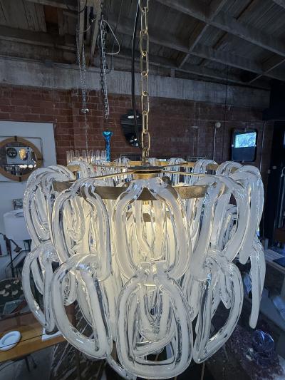 Angelo Mangiarotti Giogali Murano Glass Chandelier by Angelo Mangiarotti for Vistosi