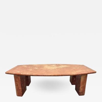 Angelo Mangiarotti Italian Marble Coffee Table by Angelo Mangiarotti