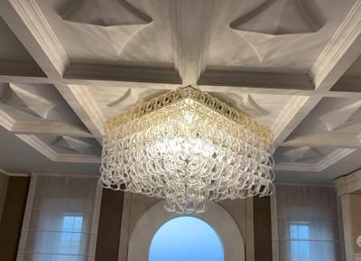Angelo Mangiarotti Large Murano Glass Giogali Chandelier Angelo Mangiarotti style