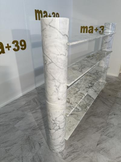 Angelo Mangiarotti Loico Marble Bookcase by Angelo Mangiarotti