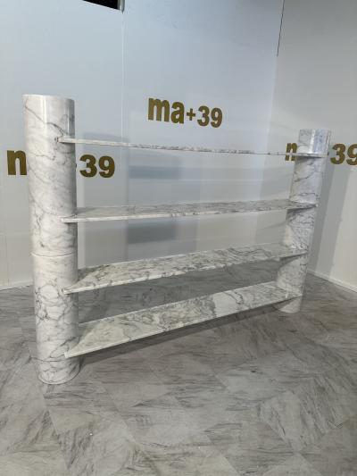 Angelo Mangiarotti Loico Marble Bookcase by Angelo Mangiarotti