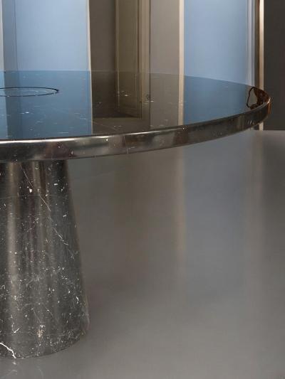 Angelo Mangiarotti Marquina Marble Table designed by Angelo Mangiarotti for Skipper Eros series