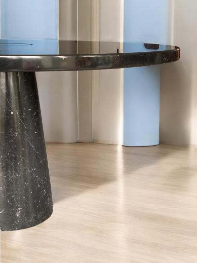 Angelo Mangiarotti Marquina Marble Table designed by Angelo Mangiarotti for Skipper Eros series