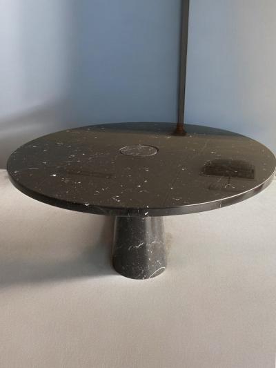 Angelo Mangiarotti Marquina Marble Table designed by Angelo Mangiarotti for Skipper Eros series