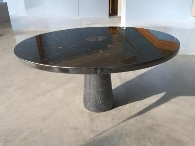 Angelo Mangiarotti Marquina Marble Table designed by Angelo Mangiarotti for Skipper Eros series