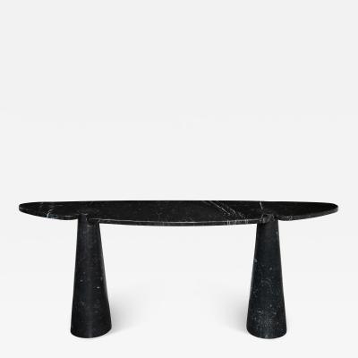 Angelo Mangiarotti Nero Marquina Marble Console from Eros Series by Angelo Mangiarotti