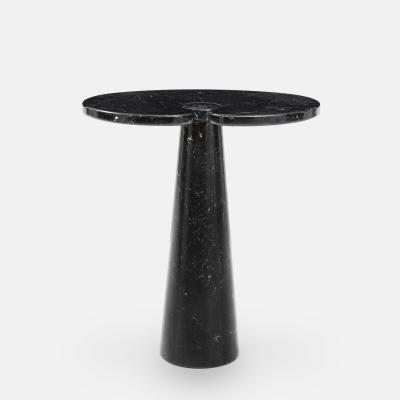 Angelo Mangiarotti Nero Marquina Marble Tall Side Table from Eros Series by Angelo Mangiarotti
