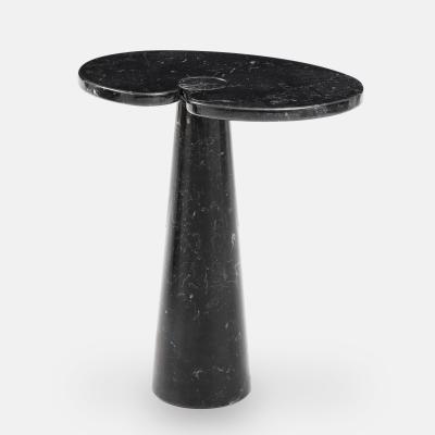 Angelo Mangiarotti Nero Marquina Marble Tall Side Table from Eros Series by Angelo Mangiarotti