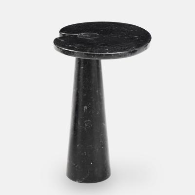 Angelo Mangiarotti Nero Marquina Marble Tall Side Table from Eros Series by Angelo Mangiarotti