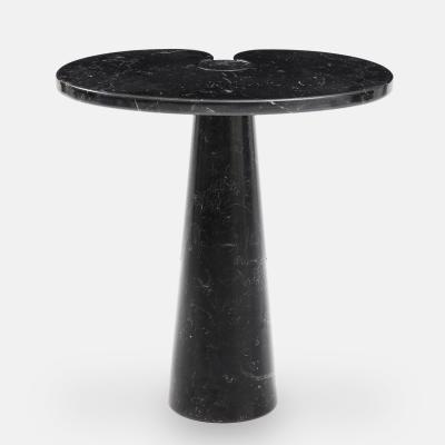 Angelo Mangiarotti Nero Marquina Marble Tall Side Table from Eros Series by Angelo Mangiarotti