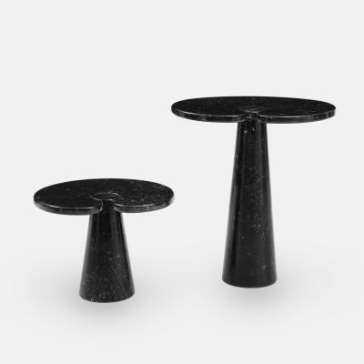 Angelo Mangiarotti Nero Marquina Marble Tall Side Table from Eros Series by Angelo Mangiarotti