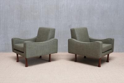 Angelo Mangiarotti Pair of Angelo Mangiarotti Armchairs La Sorgente Dei Mobili Italy 1970s