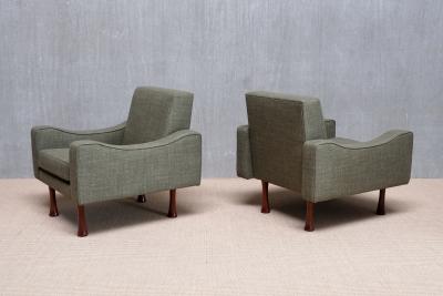Angelo Mangiarotti Pair of Angelo Mangiarotti Armchairs La Sorgente Dei Mobili Italy 1970s