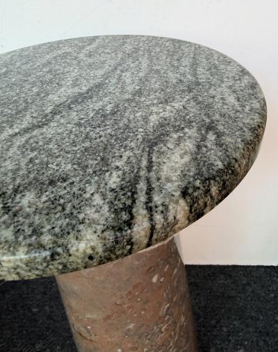 Angelo Mangiarotti Pair of Marble Side Tables Italy 1980s