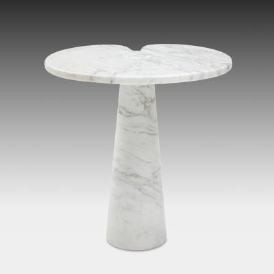 Angelo Mangiarotti Rare Pair of Eros Carrara Tall Marble Side Tables by Angelo Mangiarotti