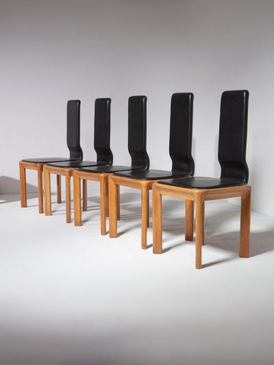 Angelo Mangiarotti Set of Six De Nos Chairs by Angelo Mangiarotti for Skipper