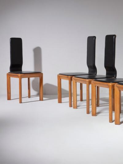 Angelo Mangiarotti Set of Six De Nos Chairs by Angelo Mangiarotti for Skipper