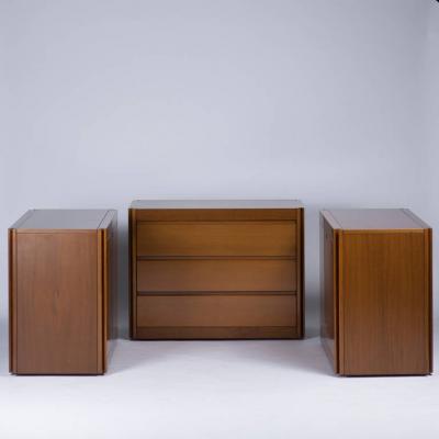 Angelo Mangiarotti Set of Three 4D Storage System by Mangiarotti for Molteni