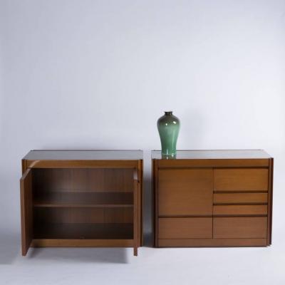 Angelo Mangiarotti Set of Two 4D Storage System by Mangiarotti for Molteni