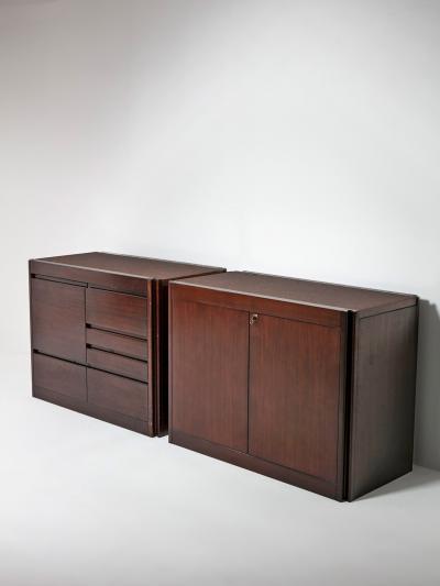 Angelo Mangiarotti Set of Two 4d Storage System Units by Mangiarotti for Molteni