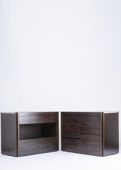 Angelo Mangiarotti Set of Two 4d Storage System Units by Mangiarotti for Molteni