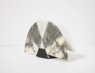 Angelo Mangiarotti Unique Marble Ventiglio Table Lamp by Angelo Mangiarotti