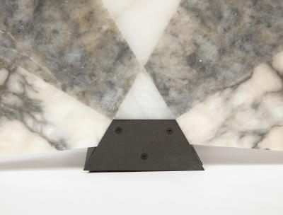 Angelo Mangiarotti Unique Marble Ventiglio Table Lamp by Angelo Mangiarotti