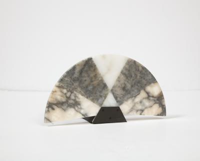 Angelo Mangiarotti Unique Marble Ventiglio Table Lamp by Angelo Mangiarotti