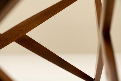 Angelo Ostuni Round Coffee Table with Star shaped Base by Angelo Ostuni Italy 1960s