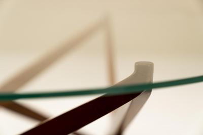 Angelo Ostuni Round Coffee Table with Star shaped Base by Angelo Ostuni Italy 1960s