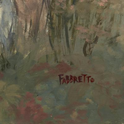 Angelo Urbani del Fabbretto Cavaliers Watching Bathing Nymphs large oil on canvas painting by Fabbretto