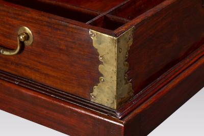 Anglo Chinese Padouk And Brass Mounted Scholars Writing Box