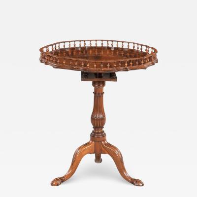 Anglo Chinese Rosewood Tilt Top Tripod Table