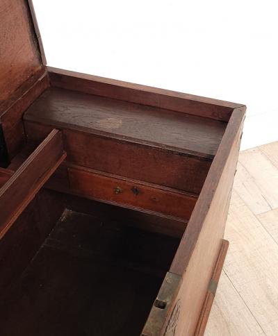 Anglo Indian Hardwood Chest Trunk 19th century