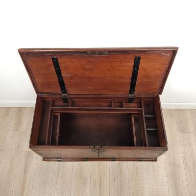 Anglo Indian Hardwood Chest Trunk 19th century