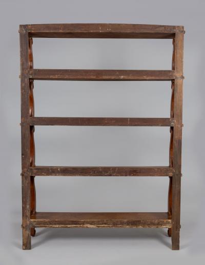 Anglo Indian Mahogany Open Bookcase