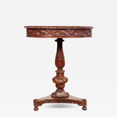 Anglo Indian Padouk Tripod Table