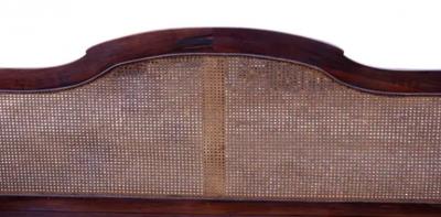 Anglo Indian Rosewood And Caned Settee
