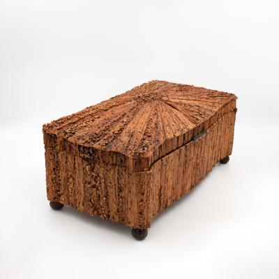 Anglo Indian Serpentine Box Stag Horn Box Circa 1850