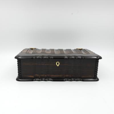 Anglo Indian Solid Coromandel Book Form Box circa 1860