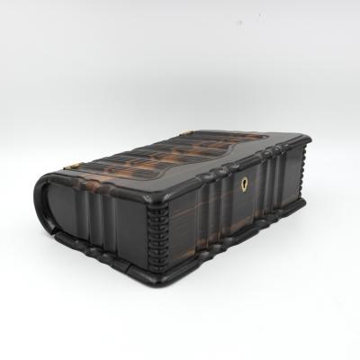 Anglo Indian Solid Coromandel Book Form Box circa 1860