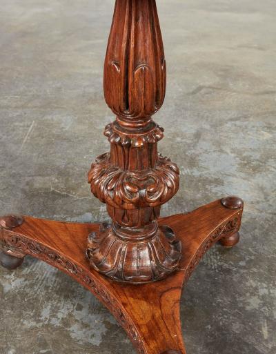 Anglo Indian Specimen Rosewood Carved Table