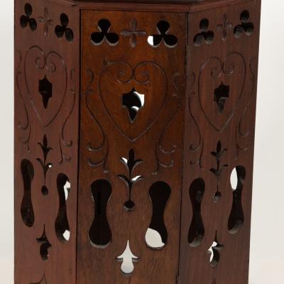 Anglo Indian Travel Table With Large Star Inlay circa 1900